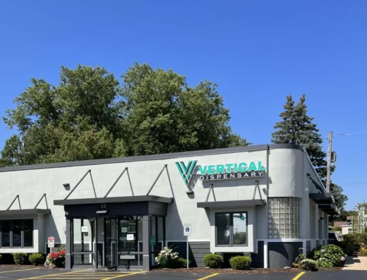 vertical dispensary cary cannabis store front door entrance